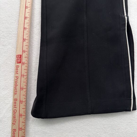 Lululemon On The Right Track Pants 4 Black Split Hem Mid Rise Relaxed Drapey - Picture 9 of 12